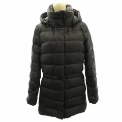 ポロ ラルフローレン POLO RALPH LAUREN 美品 近年 2WAY ダウンコート フーデットコート ロゴプレート 黒 ブラック S 160/84A 0411 ■GY09