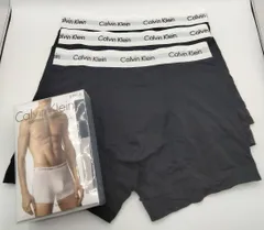 Calvin Klein(カルバンクライン)  コットンストレッチ ボクサーパンツ ブラック  3枚セット メンズボクサーパンツ 男性下着 U2662