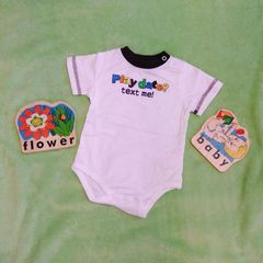 新品♪男女兼用☆カラフルロゴロンパース