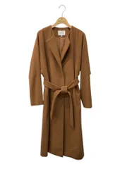 ベイジ BLUNTS  COCWKW0501 ノーカラーコート 0 ブラウン 羊毛 IT3SKE59SV58