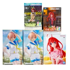 【五等分の花嫁】マリンルック ちょこのせ リラックスタイム 中野一花 中野四葉 中野五月フィギュア 5個 まとめ売り