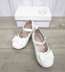 [送料無料] ★入学式に★ any FAM キッズ フォーマルシューズ 女の子 エニィファム リボン　ホワイト 白 19cm 　331　［559-331-600］