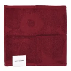 新品 マリメッコ marimekko ハンドタオル ミニタオル ハンカチ Unikko ウニッコ ソリッド MINIPYYHE バーガンディ 74282 074282 330 北欧雑貨 北欧デザイン ネコポスのサムネイル