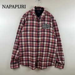 NAPAPIJRI 13AW patch L/S shirts XL W13-GERB ナパピリ ワッペン 長袖 チェックシャツ 大きいサイズのサムネイル