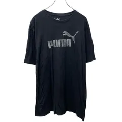 PUMA 半袖 プリントTシャツ 2XL ブラック プーマ ビッグサイズ 古着卸 アメリカ仕入 a704-5455