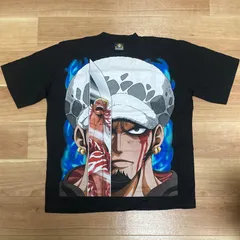 未着用美品 両面プリント ONE PIECE ワンピース トラファルガー・ロウ ロー ドフラミンゴ ドフィー TRAFAGAR LAW vs DOFFY Tシャツ ブート BOOT 激レア