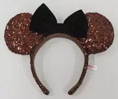 【中古】アクセサリー(非金属) ミニーマウス(ブラウン×ブラック) スパンコールカチューシャ 「ディズニー」 東京ディズニーリゾート限定