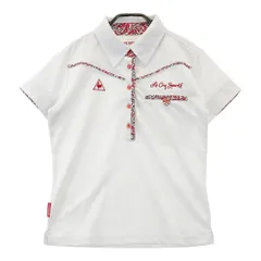 サイズ：M LE COQ GOLF ルコックゴルフ ; 半袖ポロシャツ  ホワイト系 [240101340211] ゴルフウェア メンズ ストスト