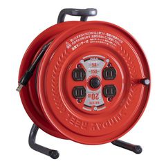 ハタヤ (HATAYA) コードリール 屋内用 100V型 コード20m 太さ1.25? 標準型 温度センサー内蔵 (電線溶解防止機能) コンセント