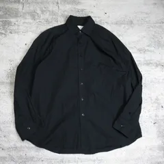 yoshio kubo オーバーサイズ プリント デザイン ブラック シャツ