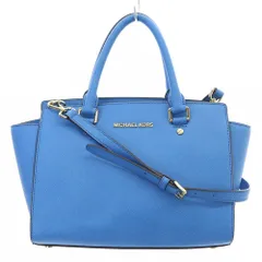 マイケルコース MICHAEL KORS ハンドバッグ ショルダーバッグ 2way ロゴ レザー 青のサムネイル