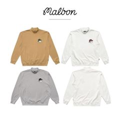 韓国 MALBON ゴルフウェア メンズ スポーツ カジュアル 軽量 高伸縮性 長袖Tシャツ