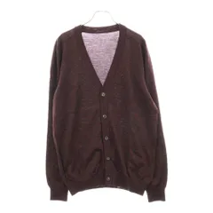 Martin Margiela (マルタンマルジェラ) 12AW Vネック ニット カーディガン バーガンディー S50HA0365のサムネイル