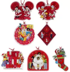 【中古】置物・装飾品 全7種セット アクリルオーナメント 「Happyくじ ディズニー クリスマスオーナメントくじ2024」 アクリルオーナメント賞