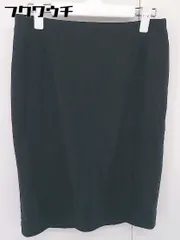 ◇ URBAN RESEARCH DOORS バックジップ　　 膝丈 タイト スカート サイズ38 ブラック レディース  【中古】 【1107120014876】