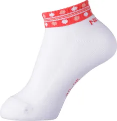 ニッタク Nittaku 卓球 ツードソックス レディース ソックス 靴下 卓球ソックス 白地 ショート丈 卓球ウェア どっと柄 フィット感 吸汗速乾 抗菌防臭  NW2719 20 レッド