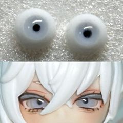 【すずりアイ】 6mm ドールアイ レジンアイ A1