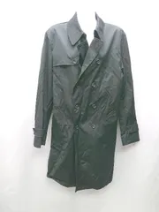 ◇ ⊇ GU 長袖 ステンカラーコート サイズL ブラック メンズ E  【1501230010702】