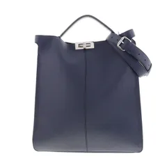 【中古】 FENDI （フェンディ） ﾋﾟｰｶﾌﾞｰ ｱｲｼｰﾕｰ ﾄｰﾄﾊﾞｯｸﾞ バッグ トートバッグ アイシーユー トートバッグ ネイビー Navy 7VA528 used:ABのサムネイル