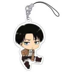 【中古】ストラップ(キャラクター) リヴァイ 「進撃の巨人 ぺたん娘トレーディングアクリルストラップ」
