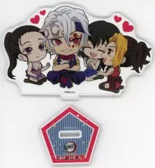 【中古】アクリルスタンド・アクリルパネル 宇髄天元＆雛鶴＆まきを＆須磨 「鬼滅の刃×嵐電×映画村 京ノ御仕事参 ぺたん娘 トレーディングアクリルスタンド 夏祭りVer. Vol.2」 映画村BOX購入特典