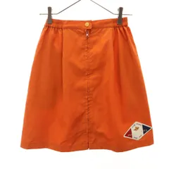 PEARLY GATES パーリーゲイツ 日本製 ゴルフ ミニスカート FREE オレンジ レディース 古着