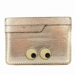 アニヤハインドマーチ ANYA HINDMARCH EYES カードケース 名刺入れ ミニウォレット レザー 目玉 銀色 シルバーカラー /MM ■OFのサムネイル