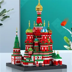 ロシア雑貨　聖ワシリイ大聖堂　インテリア雑貨　オブジェ　木製オーナメント　置物 DSC_8990_a8f74594-1b36-4470-
