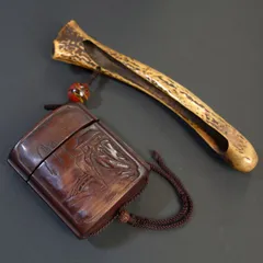 時代物 煙管 煙草入 煙管筒 金口 細工 彫刻 一式 骨董 アンティーク 2025年最新】煙管筒の人気アイテム - メルカリ
