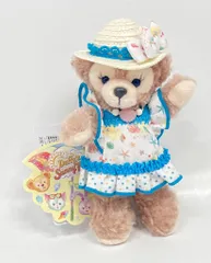 東京ディズニーシー ぬいぐるみバッジ Duffy and Friends シェリーメイ(貝柄ワンピース&麦わら帽子)/Duffy's Sunny Fun 2019