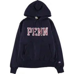 古着 チャンピオン Champion リバースウィーブ 復刻 単色タグ PENNSYLVANIA ペンシルバニア大学 両面プリント カレッジ/eaa330588