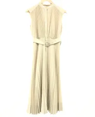 良好 CELFORD セルフォード シャツプリーツワンピース ワンピース サイズ:36 CWF0211052 ベージュ ポリエステル レディース 　240001117828