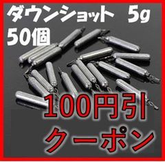 ダウン ショット シンカー 5g 50個 セット アンダーショット リグ ドロップショット 鉛製 安価 釣り 初心者 ジグ 釣具 ラウンド ドロップ ブラックバス ハリス止め おもり 仕掛け 送料無料 保証付き