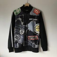 ベイビードール ロゴプリントジャケット ブラック M 2791202510190004