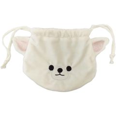 【数量限定】大人 子供 女性 ギフト プレゼント チワワ ぬいぐるみ 可愛い ミニポーチ マルチポーチ WG195-H 小物入れ 袋 巾着 小さい おしゃれ 巾着袋 [Stream]