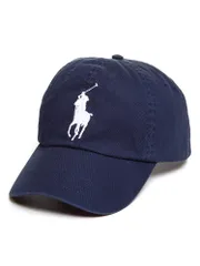 POLO RALPH LAUREN (ポロラルフローレン) コットン BIGポニー キャップ RL710673584 (ネイビー)
