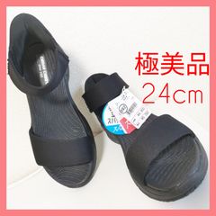 【極美品】黒ハンズフリー サンダル スパッとシューズ セダークレスト