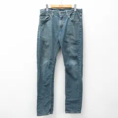 W33/古着 リーバイス Levis 511 ジーンズ メンズ ヒゲ 紺 ネイビー デニム 25apr18 中古 ボトムス ジーパン Gパン ロング パンツ