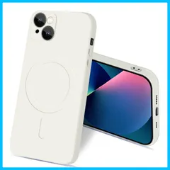 【特価セール】液体シリコーン スマホケース カバー マット質感 アイフォン13 柔軟 耐衝撃 シリコン ストラップホール付き ワイヤレス充電対応 指紋防止 MagSafe対応 滑り止め いpほね13 ケース 落下防止 iPhone13 6.1インチ（オフホワイ