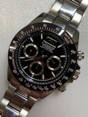 m677 technos テクノス クォーツ腕時計 クロノグラフ 動作未確認 