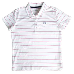 UNDER ARMOUR アンダーアーマー ゴルフ ウェア ボーダー ポロシャツ レディース