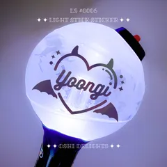 BTS SUGA シュガ ユンギ ペンライト アミボム ステッカー 悪魔