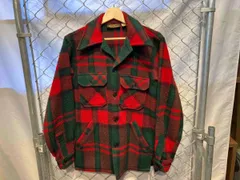 Eddie Bauer 80s 90s ウールジャケット シャツジャケット レッド グリーン 23001 サイズS 