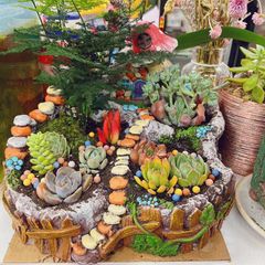 多肉植物用 寄せ植え リース型 モルタルプランター ニャンコ - メルカリ
