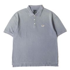 【美品】visvim ビズビム ポロシャツ サイズ:3 / 23SS I.C.T ダメージ加工 コットン 鹿の子 半袖 ポロシャツ (JUMBO WELLER S/S DMGD) / ブルー / トップス【メンズ】【中古】