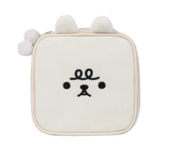 新品 Tumecos 化粧ポーチ 化粧バッグ ブラウン熊 化粧品 化粧道具 洗面用具 収納バッグ 多機能 小物入れ 収納ケース レディース用 大容量 旅行出張用 収納バッグ クラッチバッグ レディース スクエア ダブルジッパー ウサギの刺繍 スイート かわいい