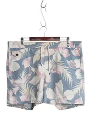 【お得なクーポン配布中!】 00s ポロ ラルフローレン 総柄 ショートパンツ メンズ L 古着 オールド ショーツ 短パン 海パン 水陸両用 インナー付き アロハ ハワイアン