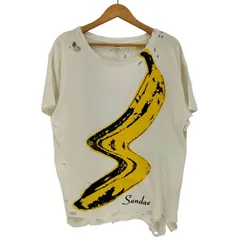 アールエヌエー RNA Sundae ダメージ加工 バナナグラフィック Tシャツ メンズ JPN：M のサムネイル