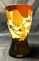 ガレ　ルーマニア工房　花瓶 ガレルーマニア工房花瓶
