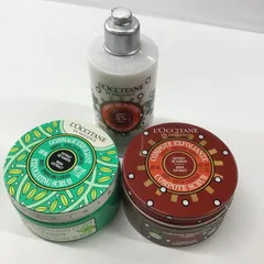 Y1516 LOCCITANE コンポートスクラブ 200ml ×2・シャワークリーム 250ml 計3点セット